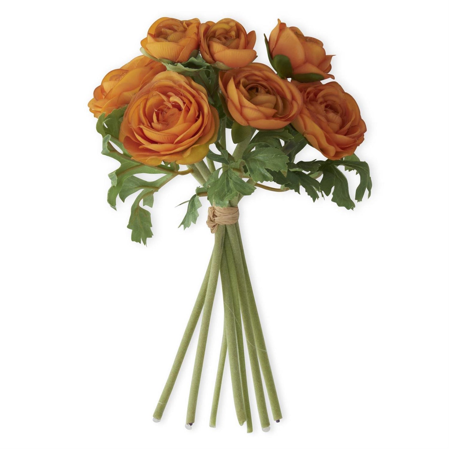 10 INCH ORANGE RANCUNCULUS BUNDLE