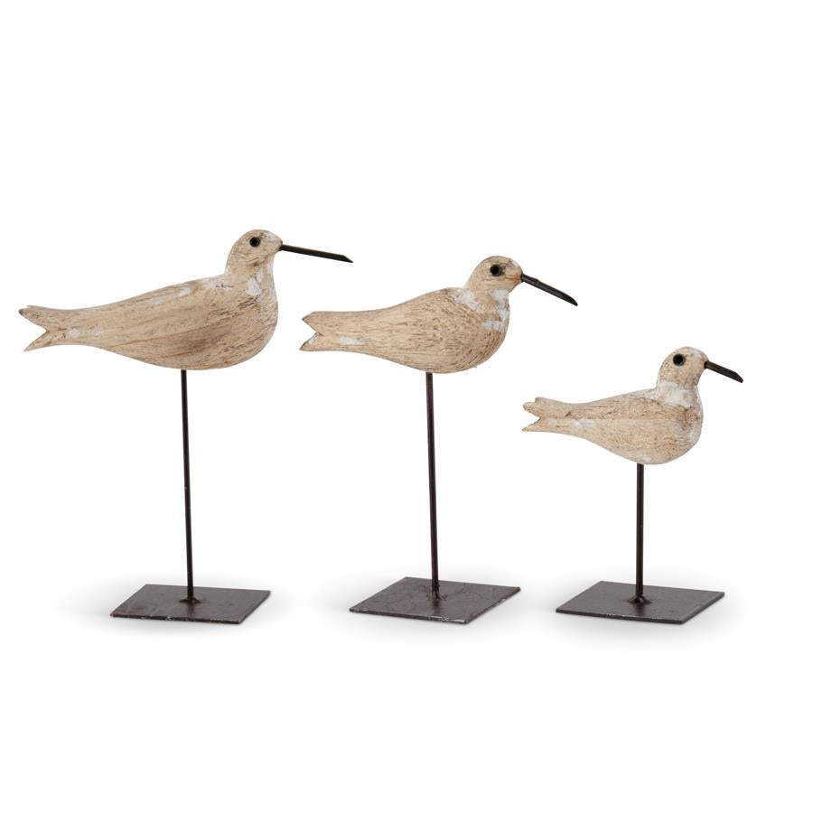 WHITEWASHED WOOD SEAGULLS