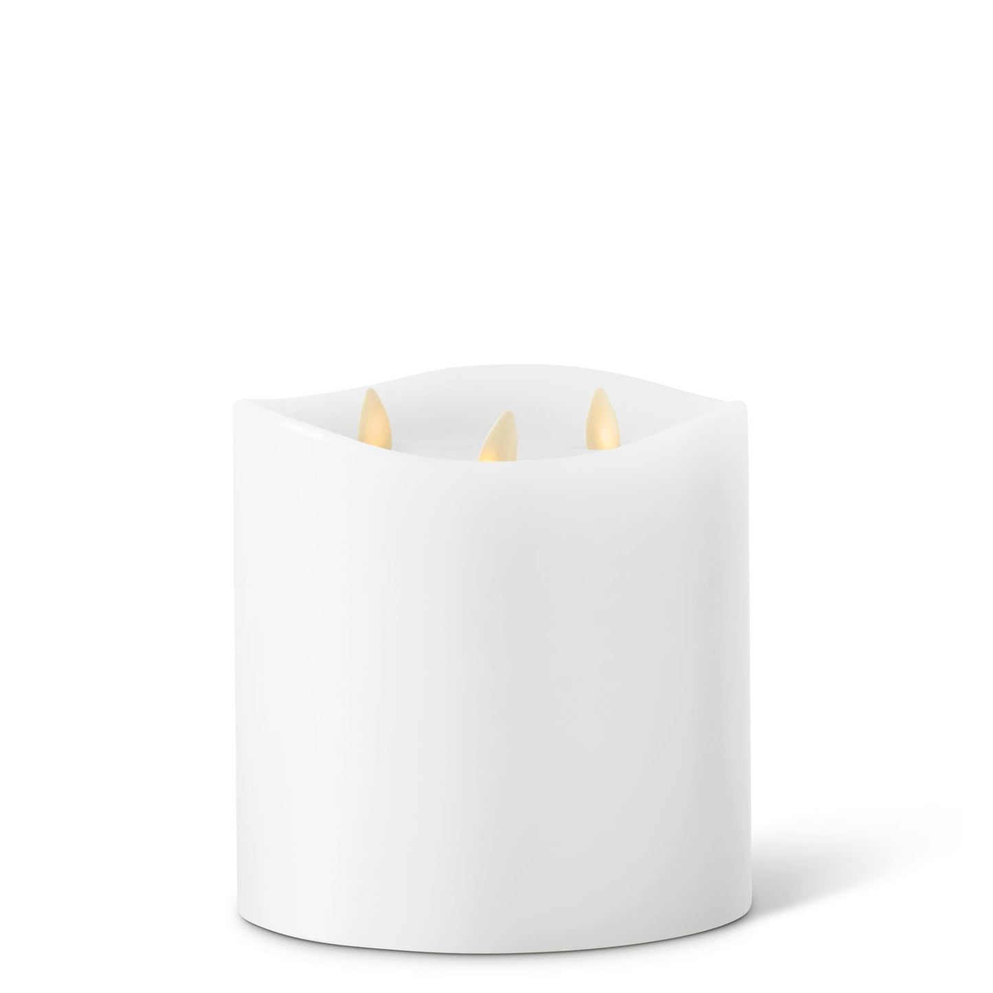 6" WHITE WAX LUMINARA CANDLE