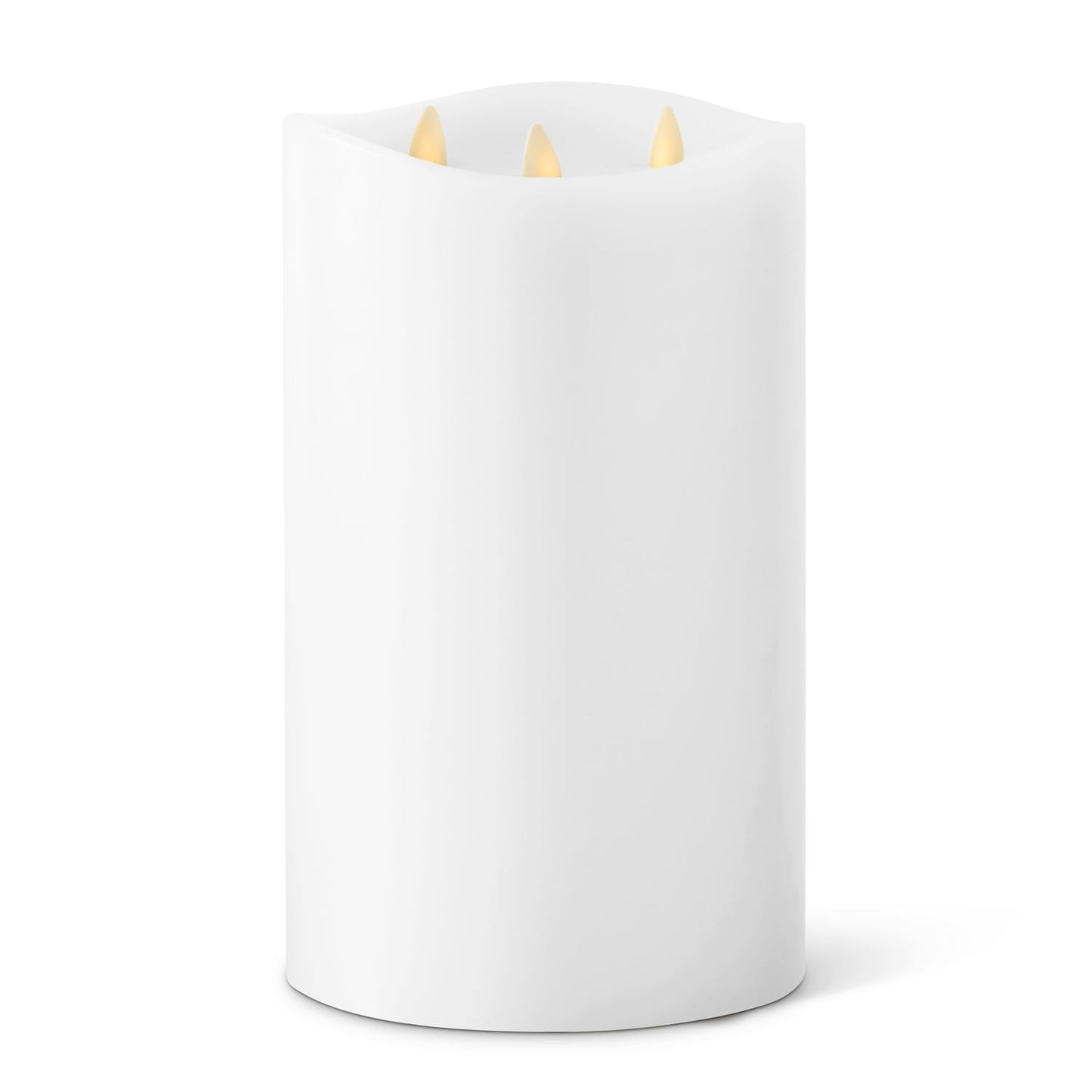 9.75" WHITE WAX LUMINARA CANDLE