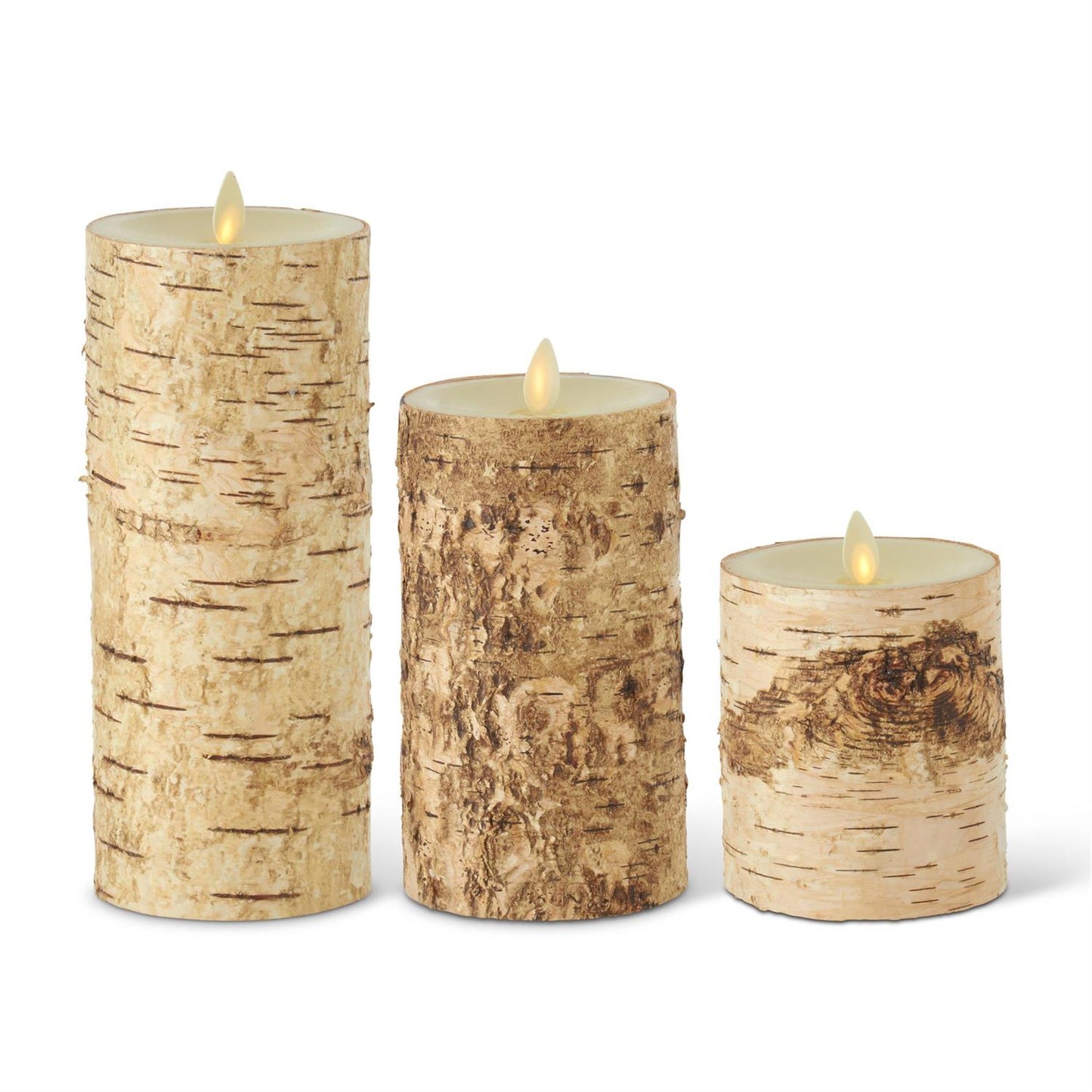 BIRCH BARK WAX LUMINARA CANDLE