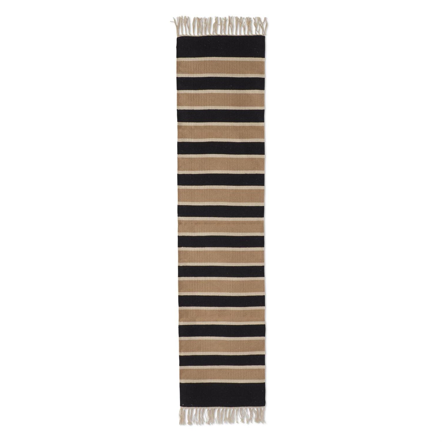 BLACK & CREAM TABLE RUNNER