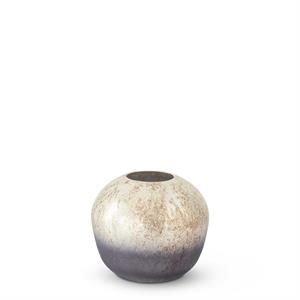ROUNDED BURNT CHAMPAGNE & MATTE BLACK GLASS VASES