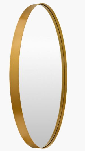 Carbon Gold Frame Mirror
