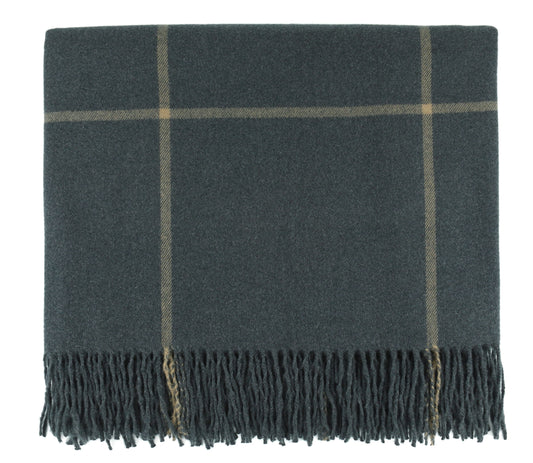 GLASGOW THROW - DARK GREY
