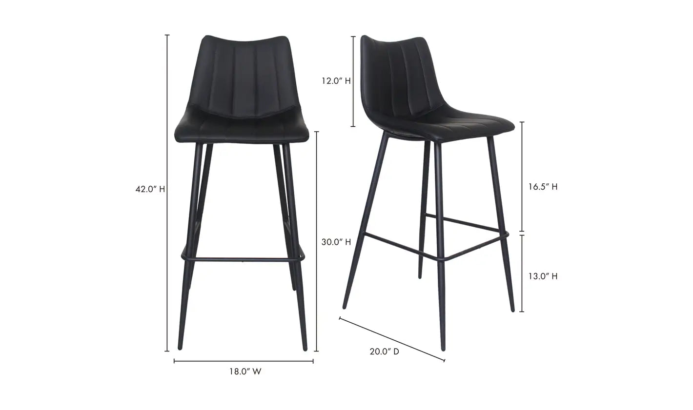 ALIBI BAR STOOLS- SET OF 2