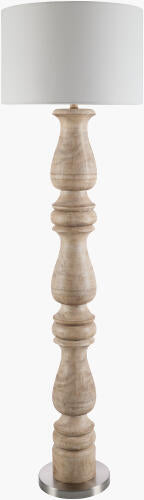 WOOD ACCENT FLOOR LAMP