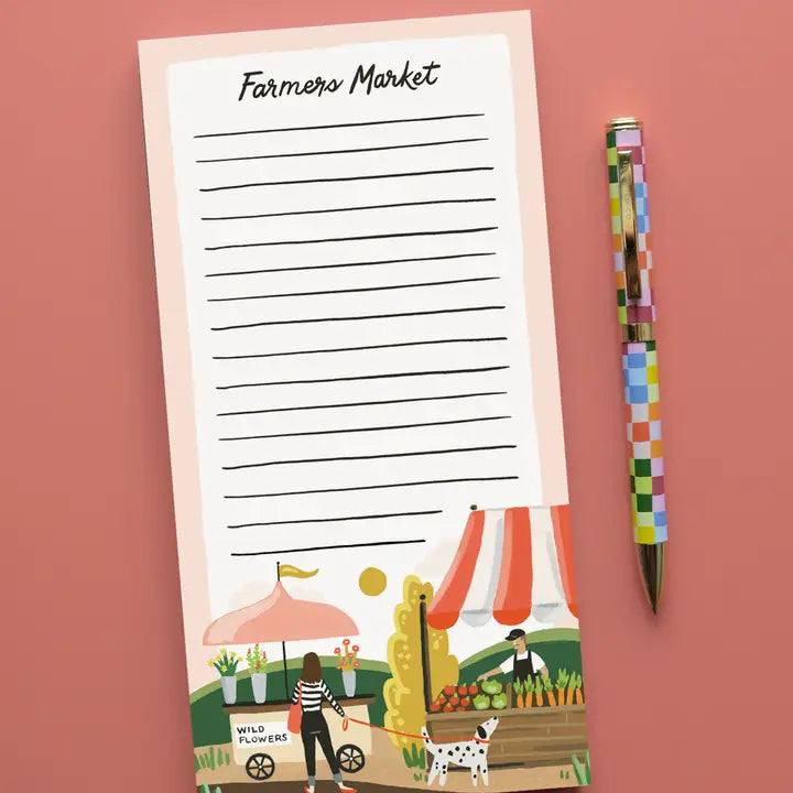 FARMERS MARKET MAGNETIC LIST NOTEPAD