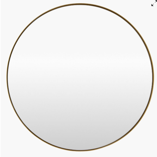 Carbon Gold Frame Mirror