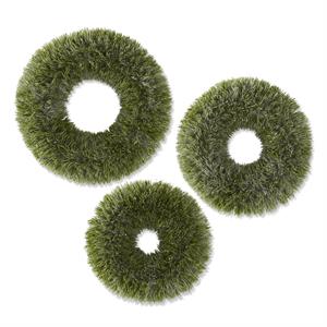 GLITTERED SNOWY PINE WREATH