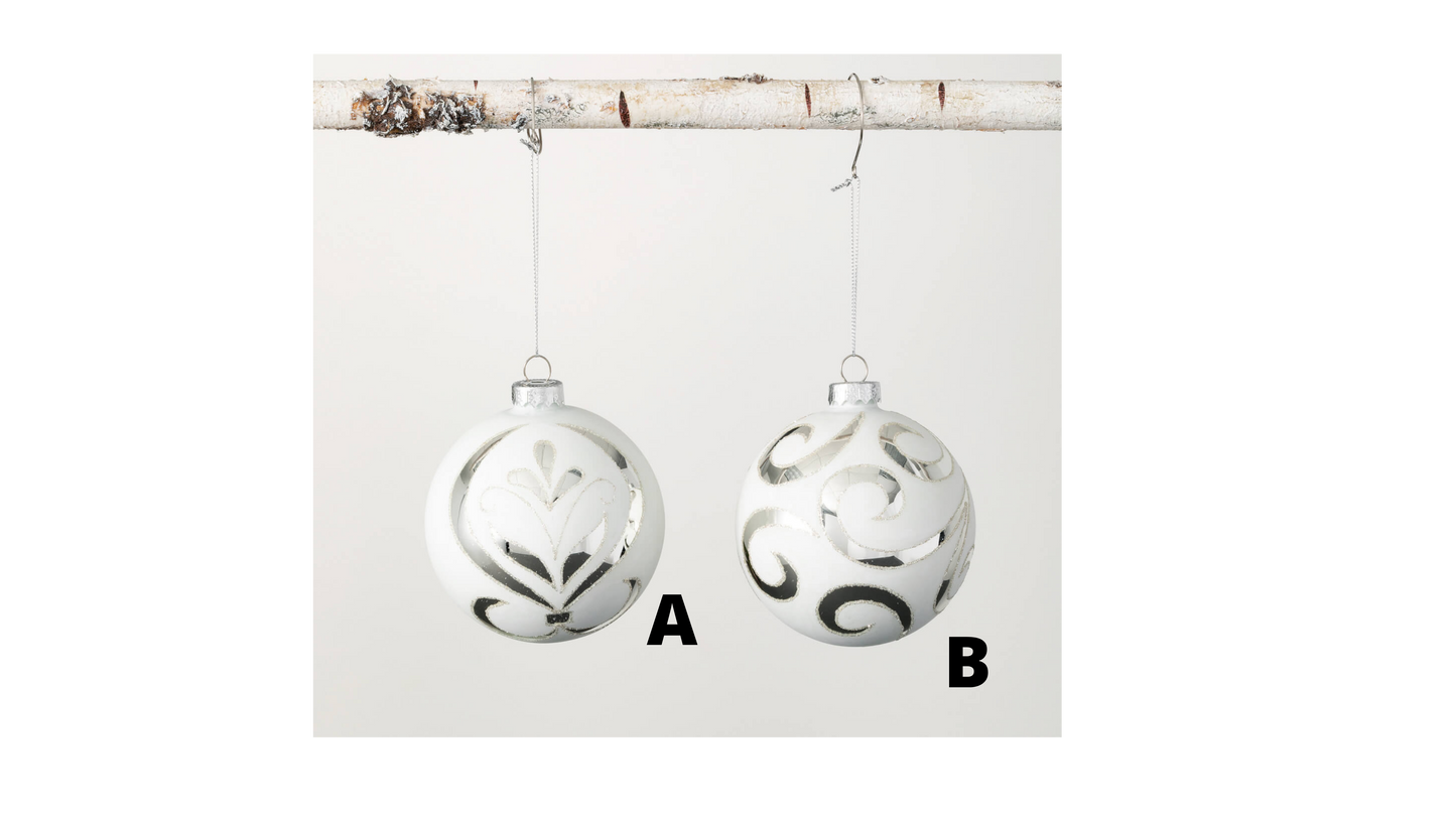 SWIRL BALL ORNAMENT