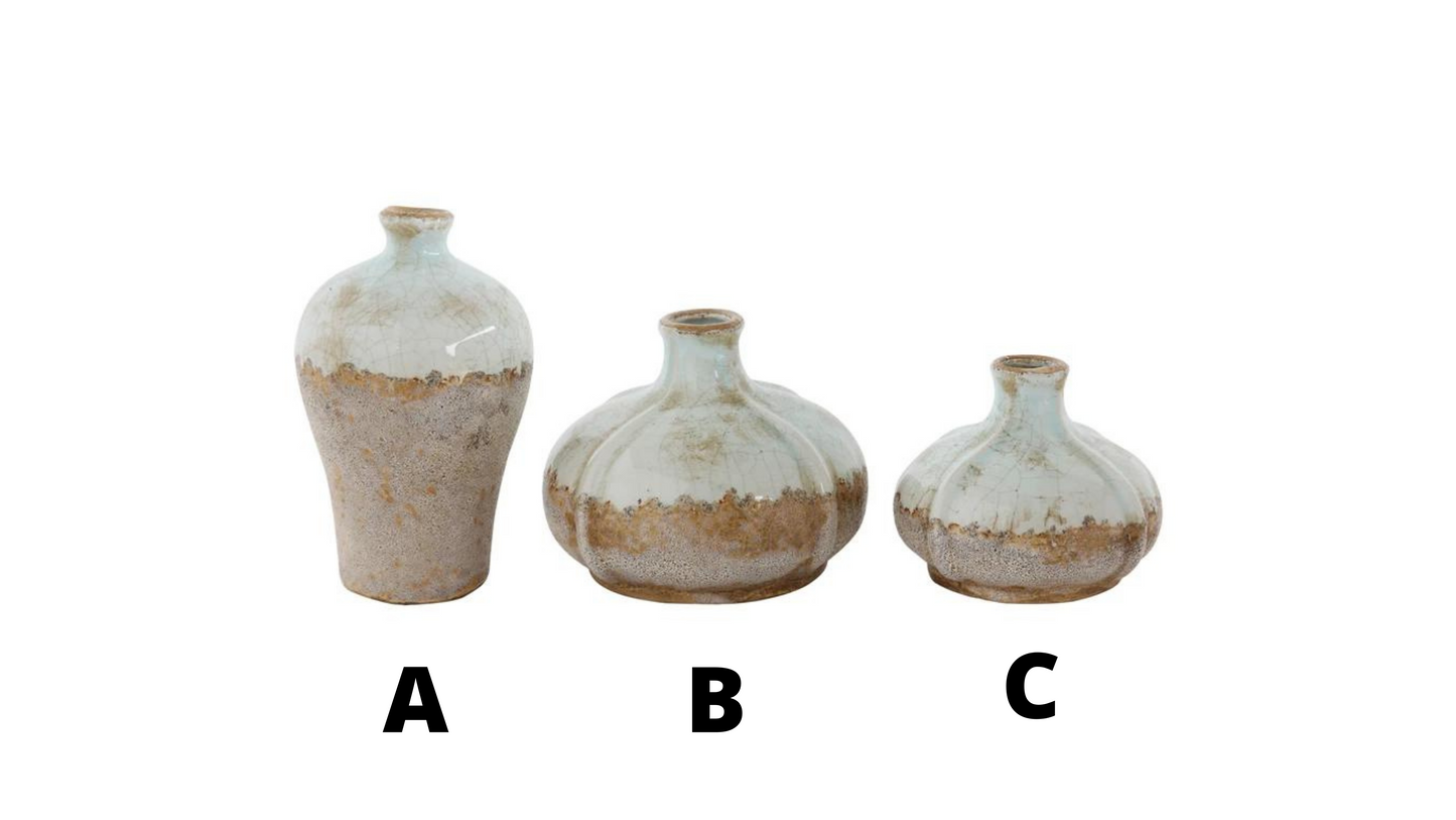 DISTRESSED TERRACOTTA VASE