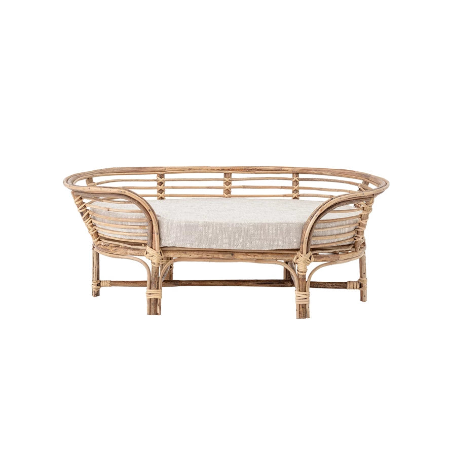 RATTAN DOG BED