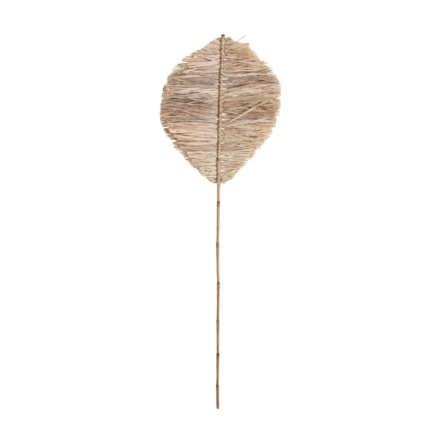 NATURAL RAFFIA LEAF SHAPE