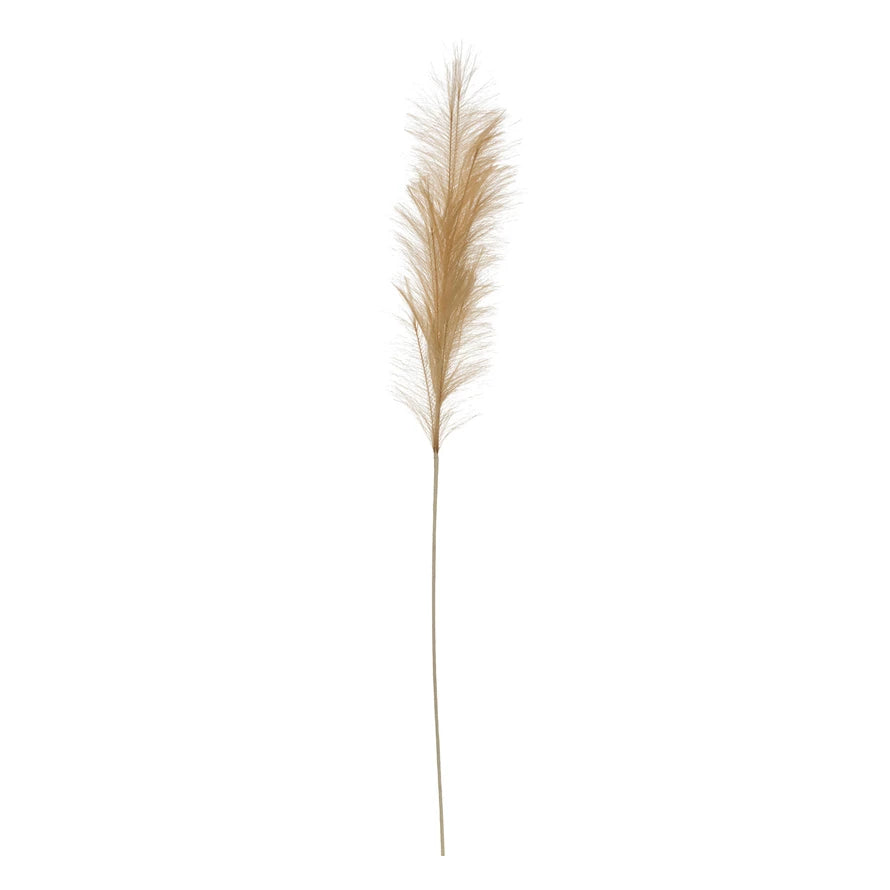 FAUX PAMPAS GRASS PLUME, WHEAT