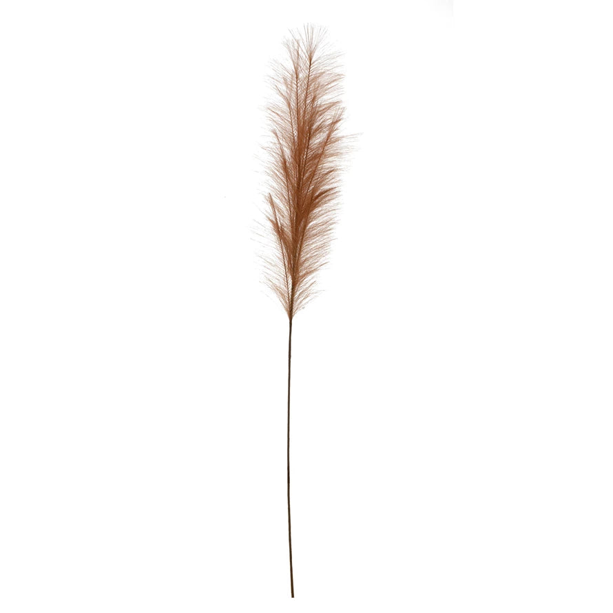 FAUX PAMPAS GRASS PLUME, TERRACOTTA