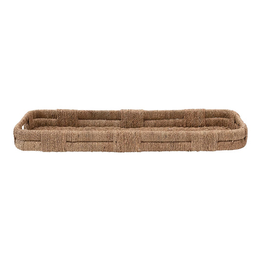 WOVEN TRAY WITH HANDLES