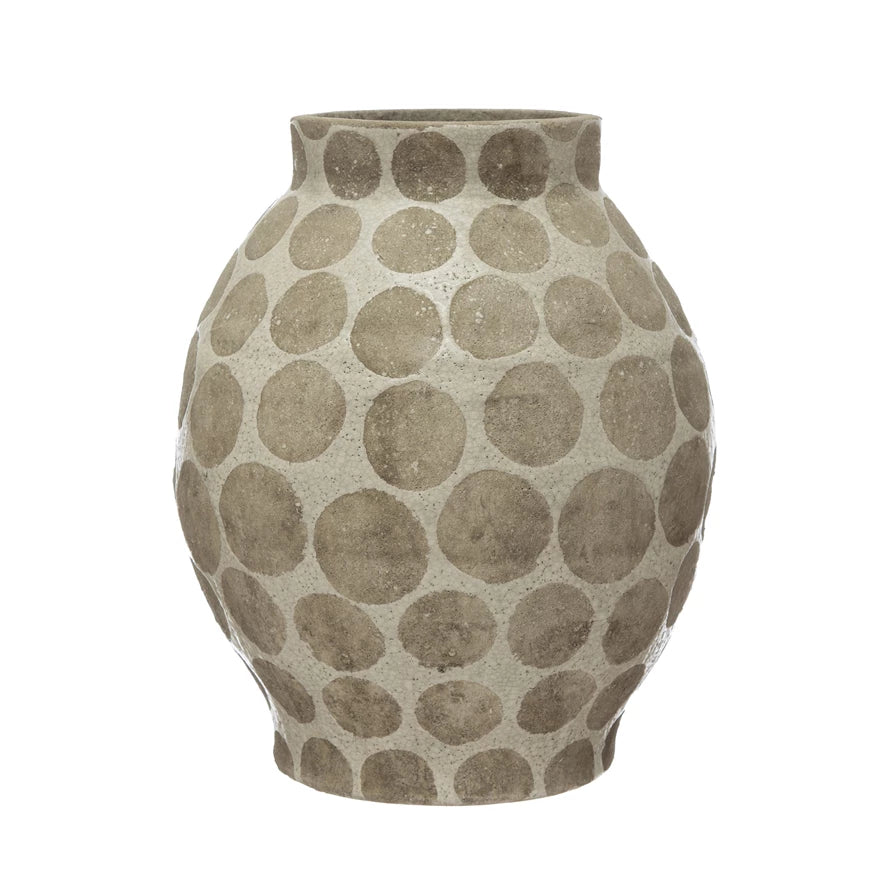 CREAM TERRA-COTTA VASE