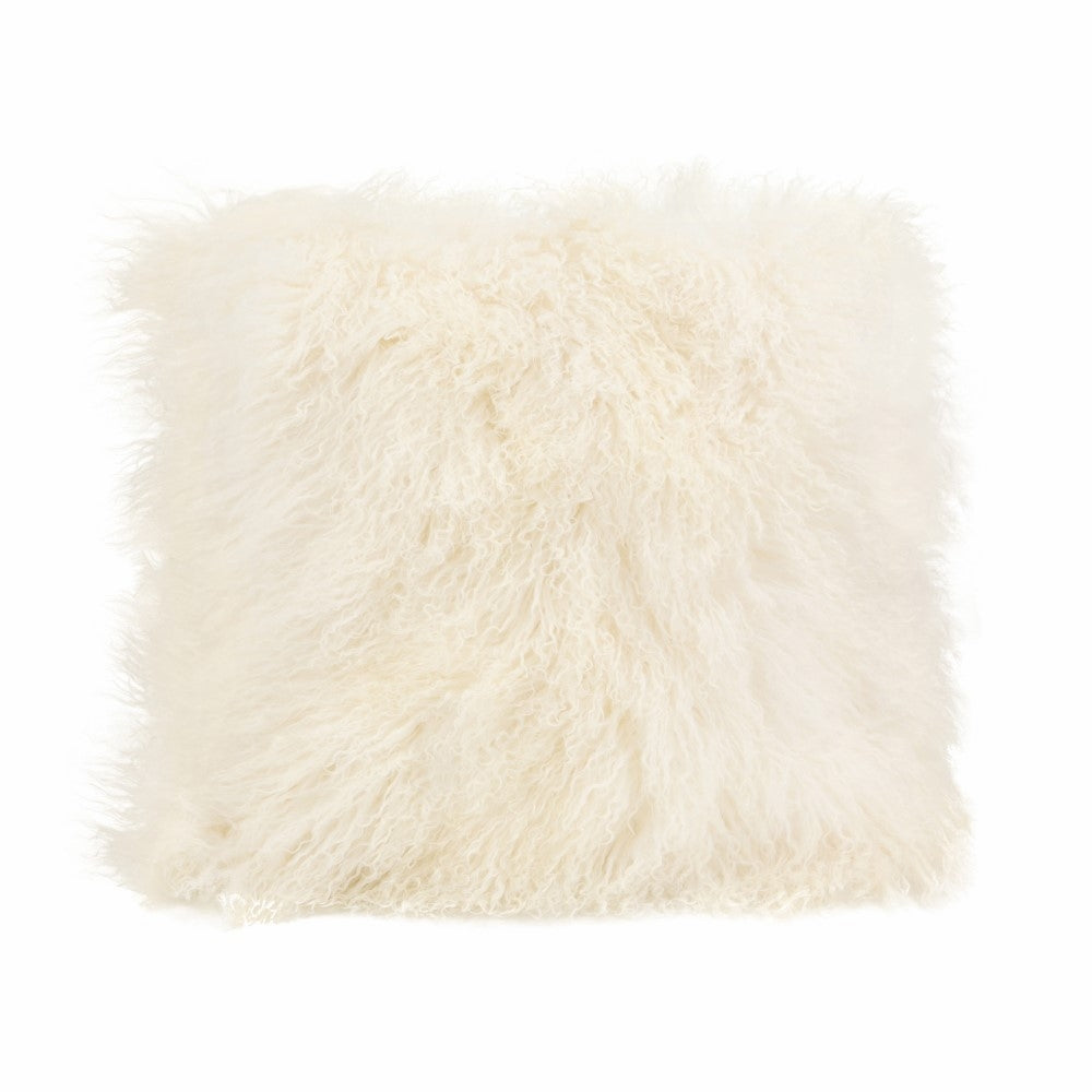 LAMB FUR PILLOW - CREAM