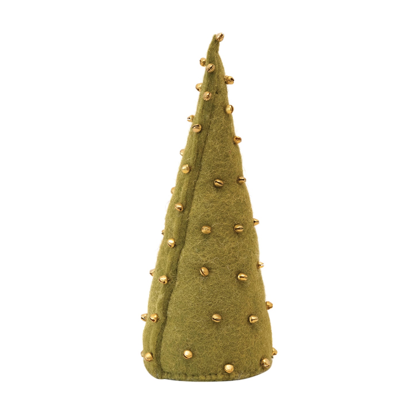FELT CONE TREE WITH JINGLE BELLS