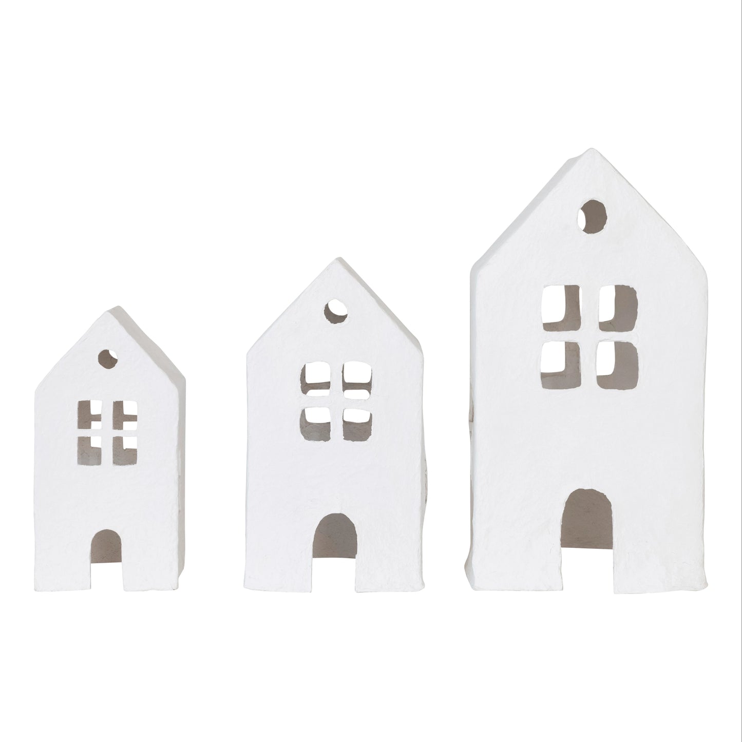 WHITE PAPER MACHE HOUSE