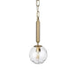 GOLD METAL & GLASS GLOBE PENDANT