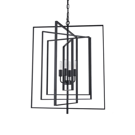 CALLIE MATTE BLACK CHANDELIER