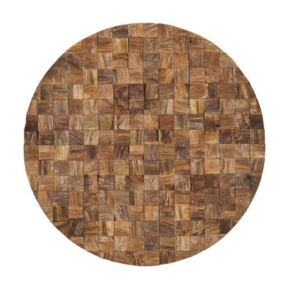 INTO THE ABYSS WOODEN WALL ART LIGHT BROWN