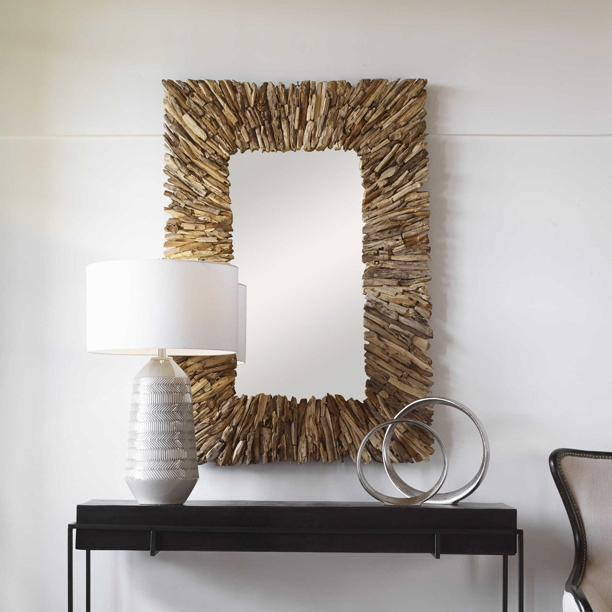 TEAK BRANCH MIRROR - NATURAL