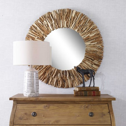 TEAK BRANCH MIRROR - NATURAL