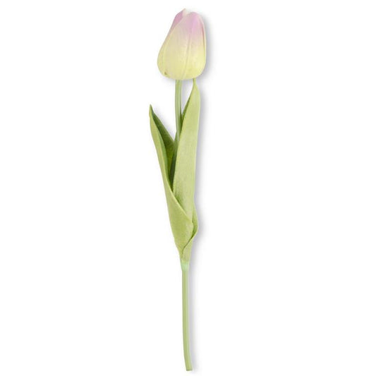 10.5" GREEN/PURPLE REAL TOUCH MINI TULIP STEM