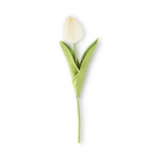 10.5 IN. WHITE REAL TOUCH MINI TULIP STEM