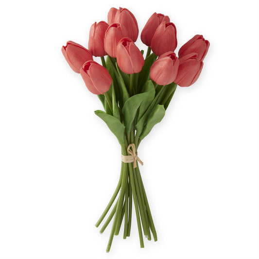 CORAL REAL TOUCH MINI TULIP BUNDLE