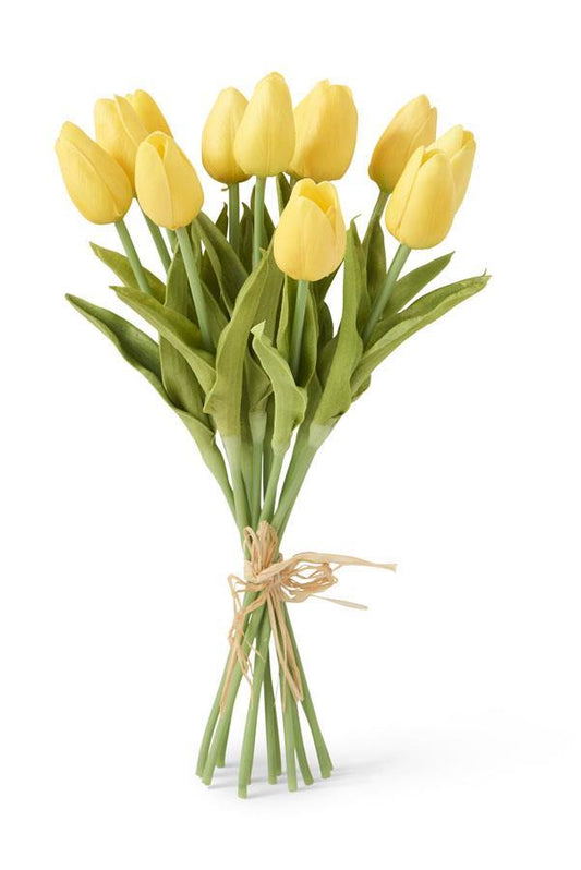 YELLOW REAL TOUCH MINI TULIP BUNDLE