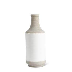 WHITE AND NATURAL STONE VASES