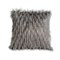 18" GRAY TONE FAUX FUR PILLOW