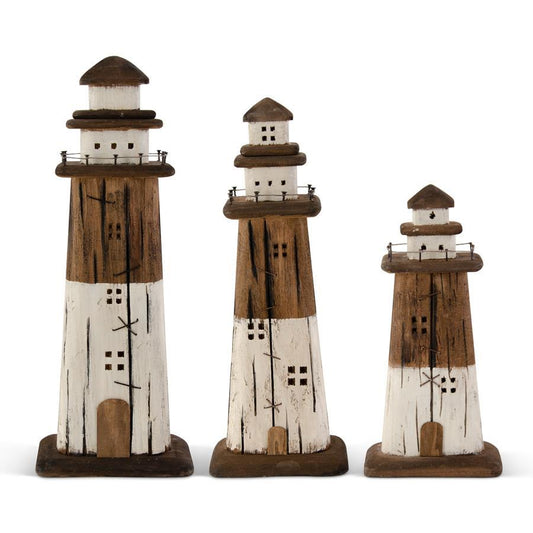 RUSTIC WOOD LIGHTHOUSES