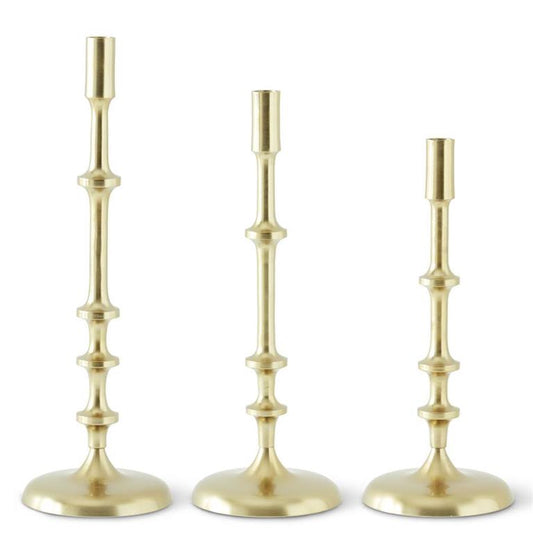 GOLD CANDLE HOLDERS