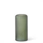 FROSTED GREEN RIBBED VASES