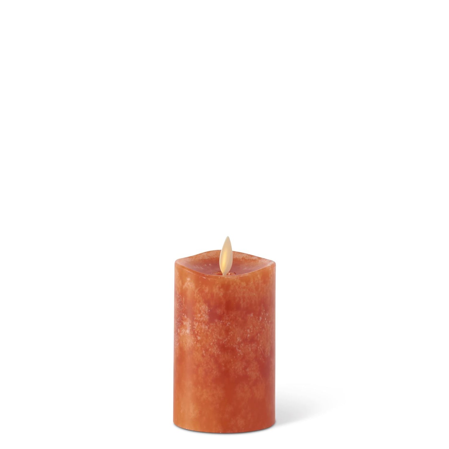Orange Slim Indoor Pillar Candle