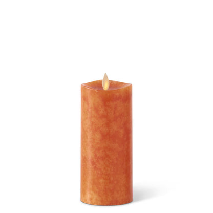 Orange Slim Indoor Pillar Candle