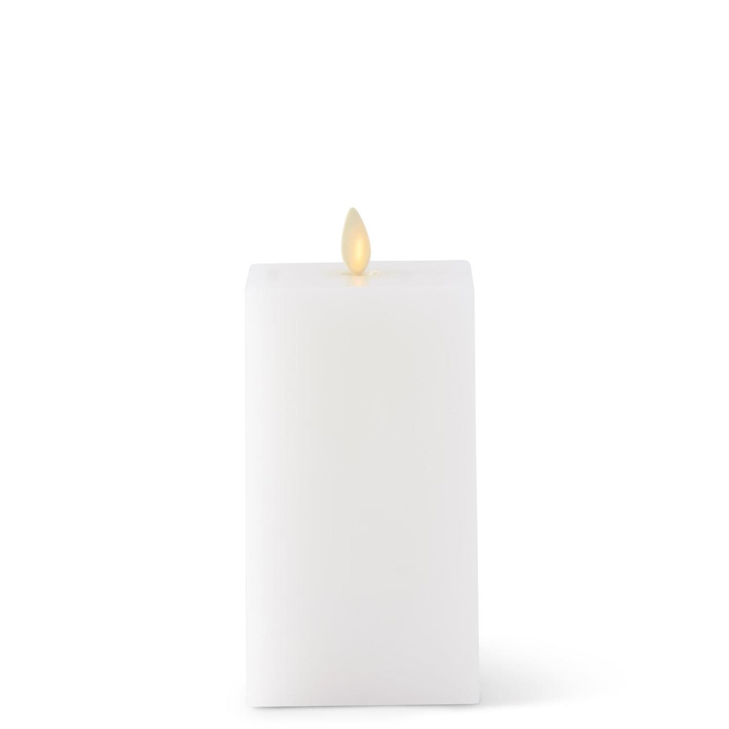 WHITE SQUARE LUMINARA CANDLES 3"