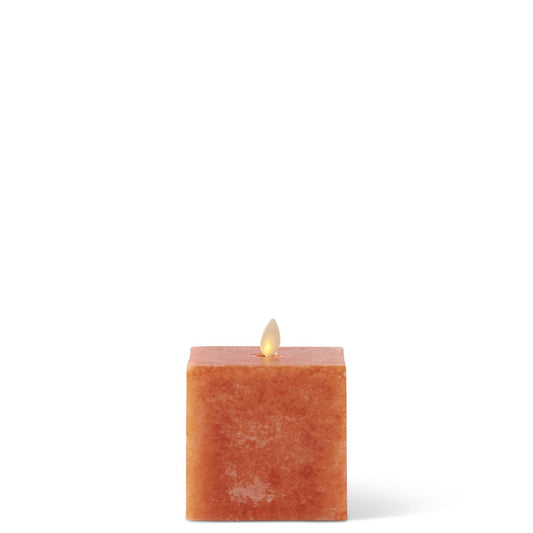 Orange Square Luminara Candle