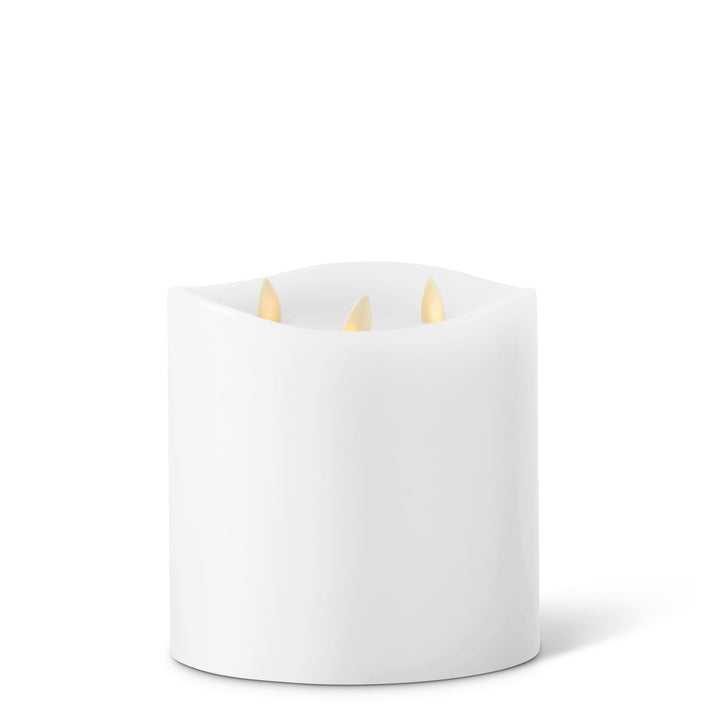 6" WHITE WAX LUMINARA CANDLE Allure