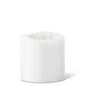 6" WHITE WAX LUMINARA CANDLE