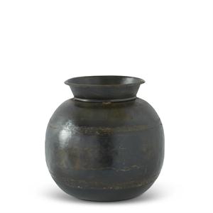 BROWN POT BELLY VASES