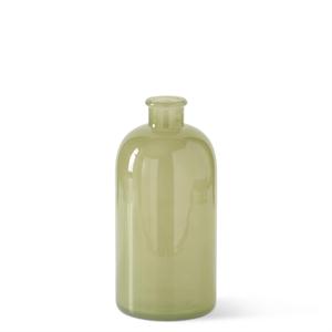 HAND SPRAYED GREEN GLASS BOTTLES