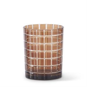 BROWN ETCHED VOTIVES