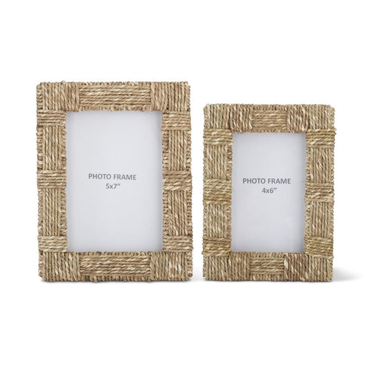 JUTE WOVEN PHOTO FRAME