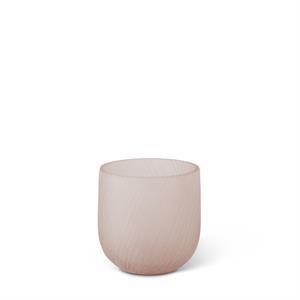 BLUSH CUT GLASS VASE